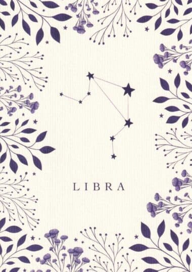 Libra Astrological Sign Constellation Postcard