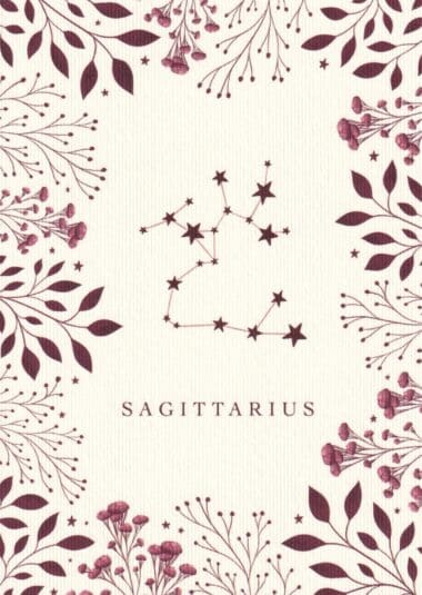 Sagittarius Astrological Sign Constellation Postcard