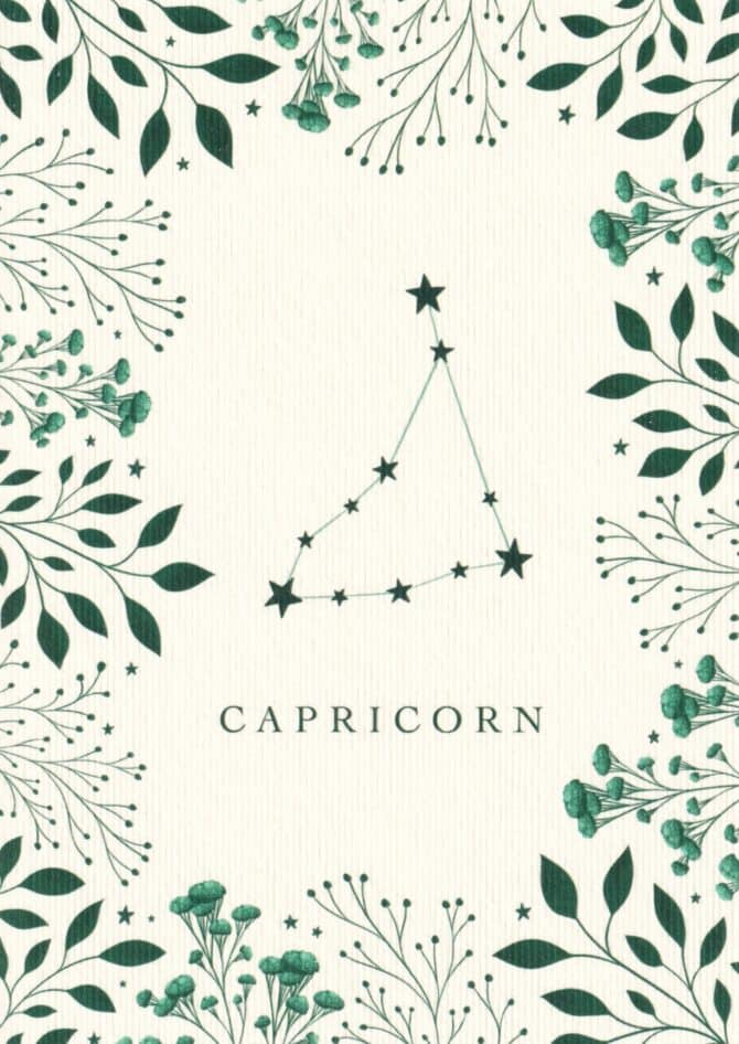 Capricorn Astrological Sign Constellation Postcard