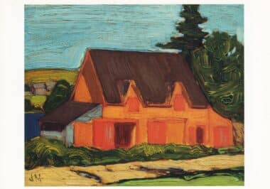 Nova Scotia Barn J. E. H. MacDonald Postcard Print