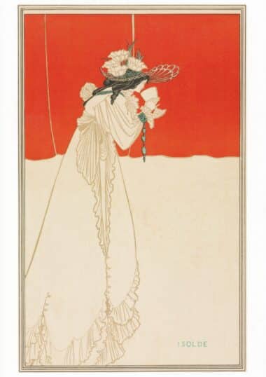 Aubrey Beardsley Isolde Postcard Print