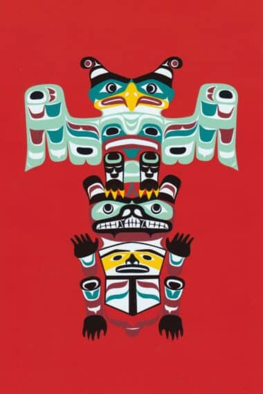 Namgis Indigenous Totem Postcard