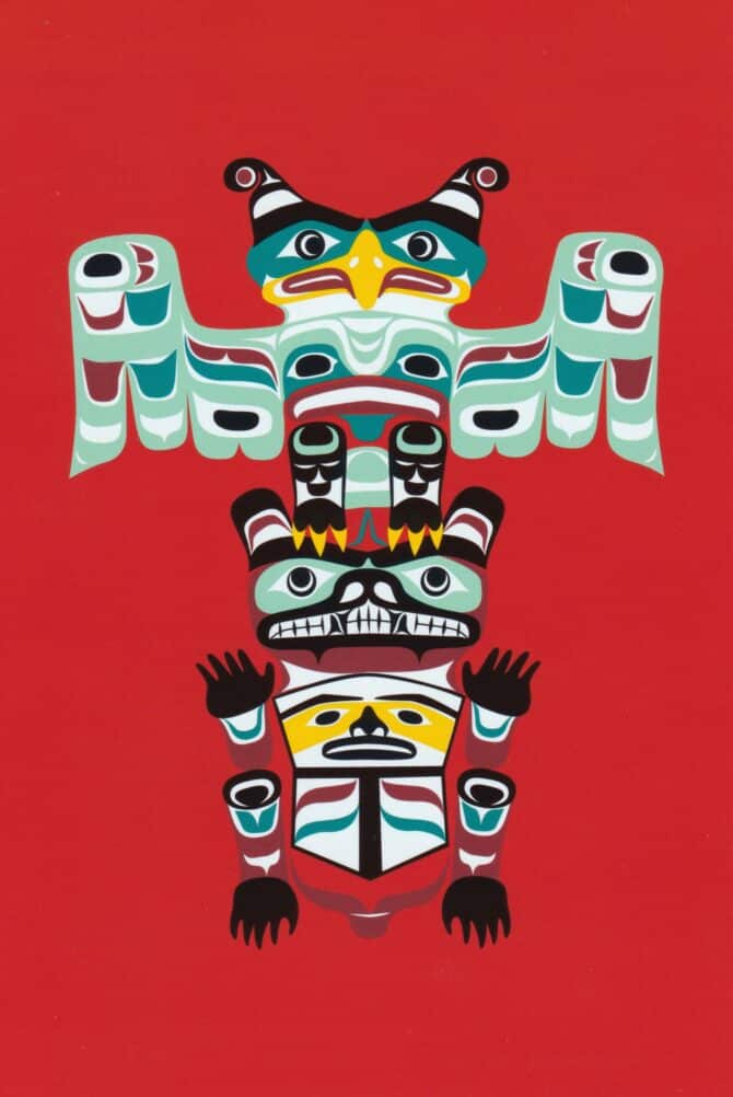 Namgis Indigenous Totem Postcard