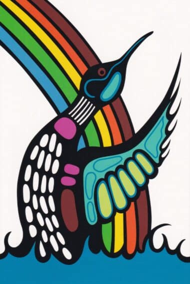 Ojibway Pride Rainbow Art Postcard